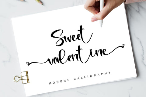 Sweet Valentine Font Stefani Letter 