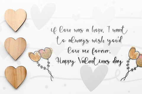 Sweet Valentine Font Stefani Letter 