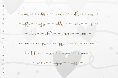 Sweet Valentine Font Stefani Letter 