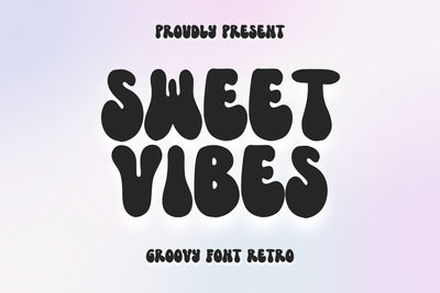 Sweet Vibes - Groovy Retro Font Font Masyafi Studio 