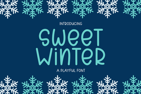 Sweet Winter - A Playful Font Font Masyafi Studio 