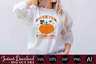 Sweeter Thankful-01 Svg Design SVG designmaster24 