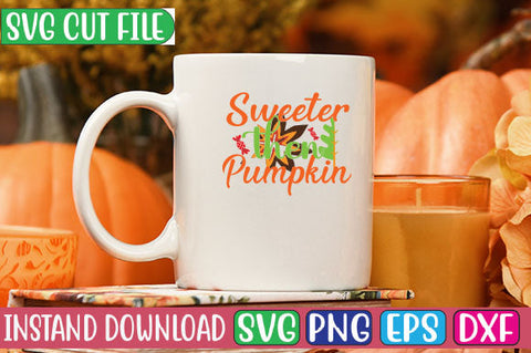 Sweeter then Pumpkin SVG Cut File SVG Studio Innate 