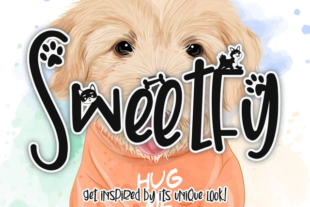 SWEETFY Font Stefani Letter 