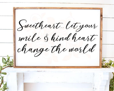 Sweetheart svg cut file, Nursery wall art decor, Baby Bedroom svg, Cricut cut file, SVG for signs, Baby shower sign svg, Teen bedroom svg SVG Farmstone Studio Designs 