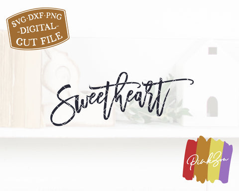 Sweetheart SVG Files | Valentine's Day Svg | Oversized Svg | Farmhouse Svg | Commercial Use | Digital Cut Files (1127955942) SVG PinkZou 
