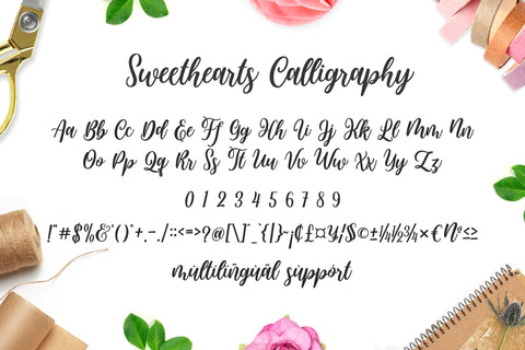 Sweethearts Calligraphy Font Holydie Studio 