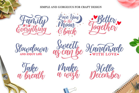 Sweethearts Calligraphy Font Holydie Studio 