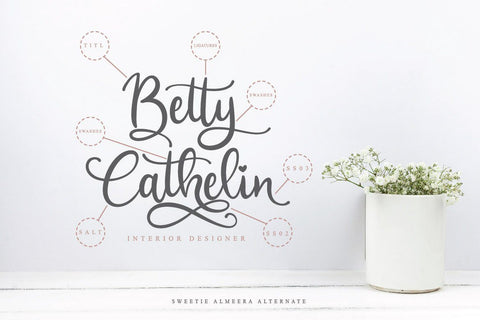 Sweetie Almeera Font Duo Font studioalmeera 