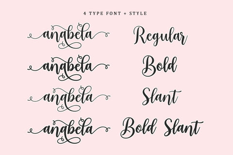 Sweetie Anabela - Modern Calligraphy Font BungStudio 