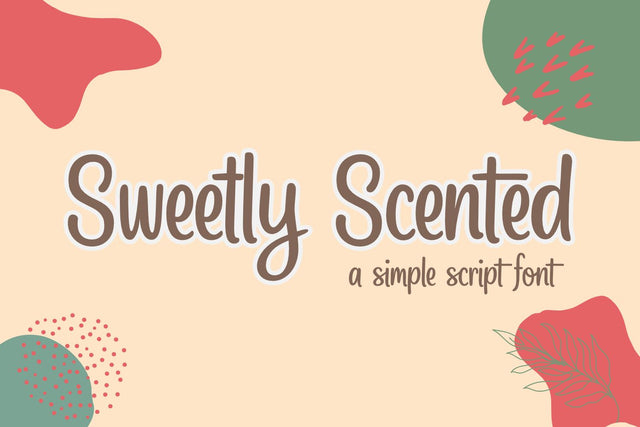 Sweetly Scented - a Simple Script Font Font nhfonts 