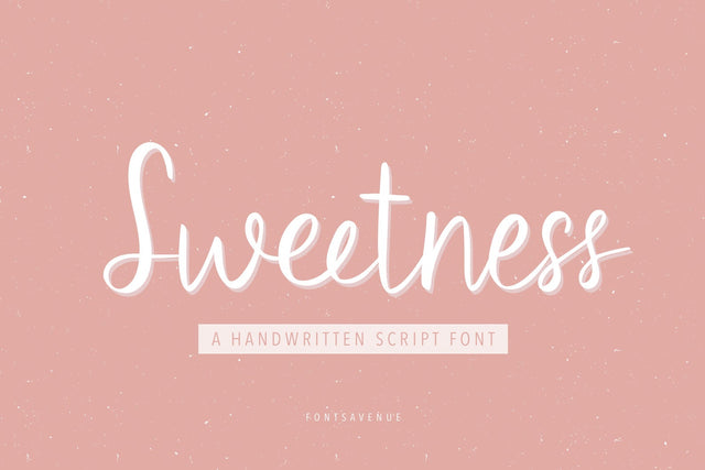 Sweetness | Handwritten Script Font Font Fonts Avenue 