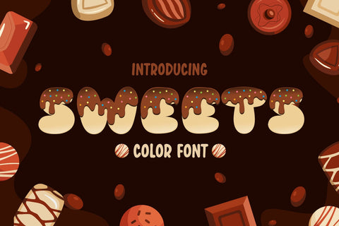 Sweets Color Fonts Font Fox7 By Rattana 