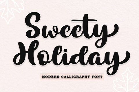 Sweety Holiday Script Font muhammadzeky 