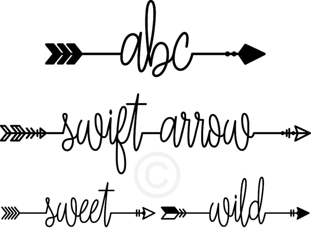 Swift Arrow Font Font Rivka’s Renditions 