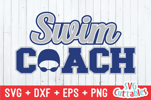 Swim Coach Svg Cuttables 