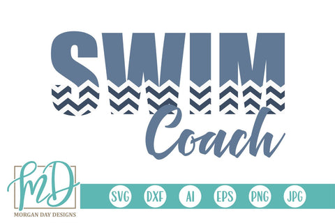 Swim Coach SVG Morgan Day Designs 