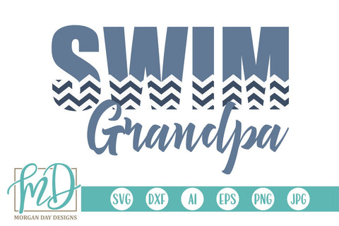Swim Grandpa SVG Morgan Day Designs 