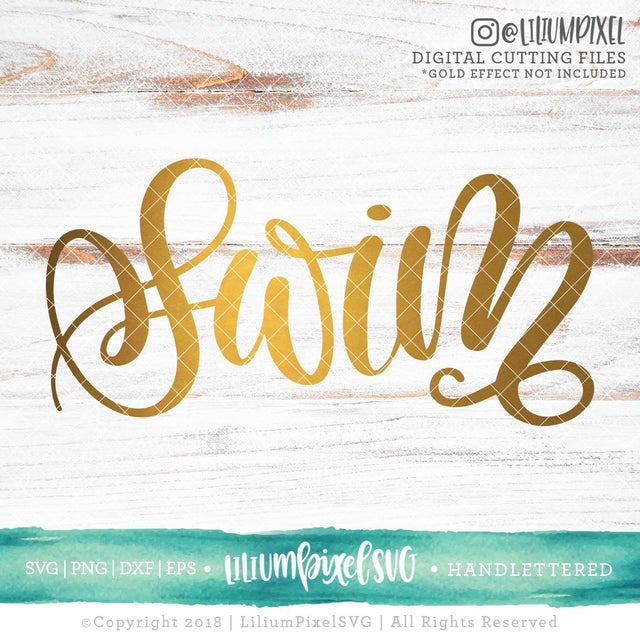 Swim Handlettered SVG Lilium Pixel SVG 