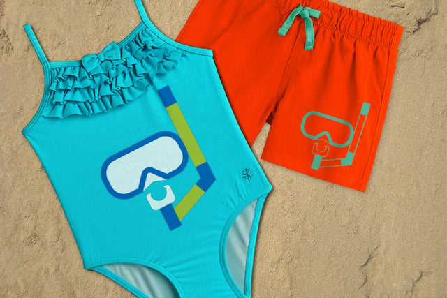 Swim Mask and Snorkel SVG Designed by Geeks 