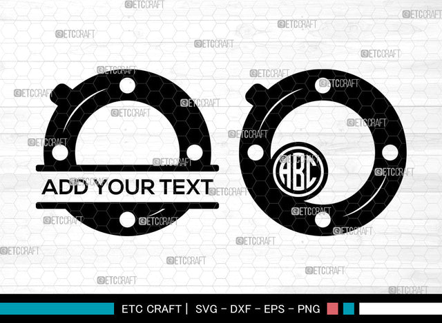 Swim Ring Monogram SVG, Split Monogram, Swimming Tire Svg, Ring Buoy Svg, Lifesaver Svg, Life Buoy Svg, Swim Ring SVG ETC Craft 