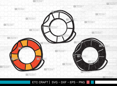 Swim Ring SVG Cut File | Ring Buoy Svg | Lifesaver Svg | Lifebuoy Svg | Swim Ring Clipart SVG ETC Craft 