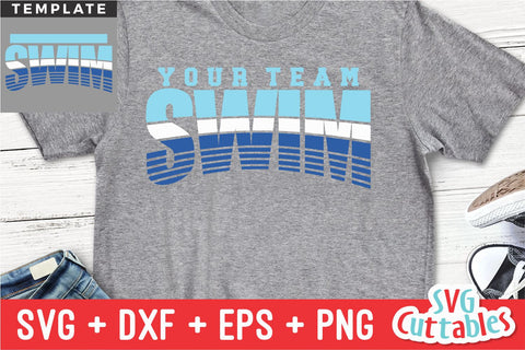 Swim SVG Template 0010 | Shirt Design SVG Svg Cuttables 