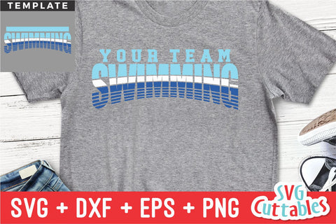 Swim SVG Template 0010 | Shirt Design SVG Svg Cuttables 