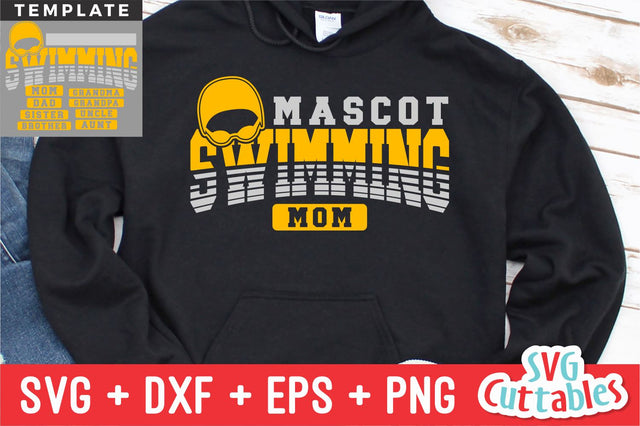 Swim SVG Template 005 | Shirt Design SVG Svg Cuttables 