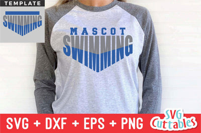 Swim SVG Template 006 | Shirt Design SVG Svg Cuttables 
