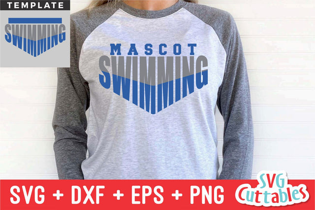 Swim SVG Template 006 | Shirt Design SVG Svg Cuttables 