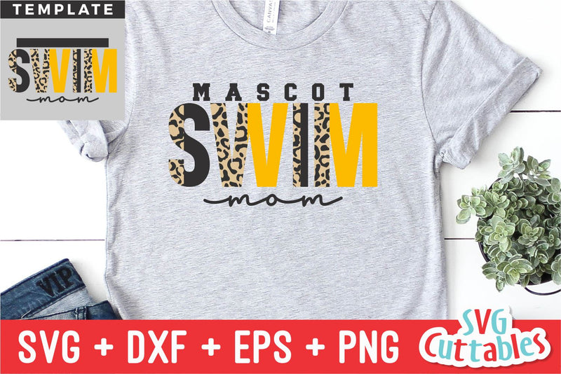 Swim SVG Template 007 | Shirt Design SVG Svg Cuttables 