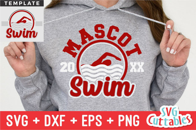 Swim SVG Template 009 | Shirt Design SVG Svg Cuttables 