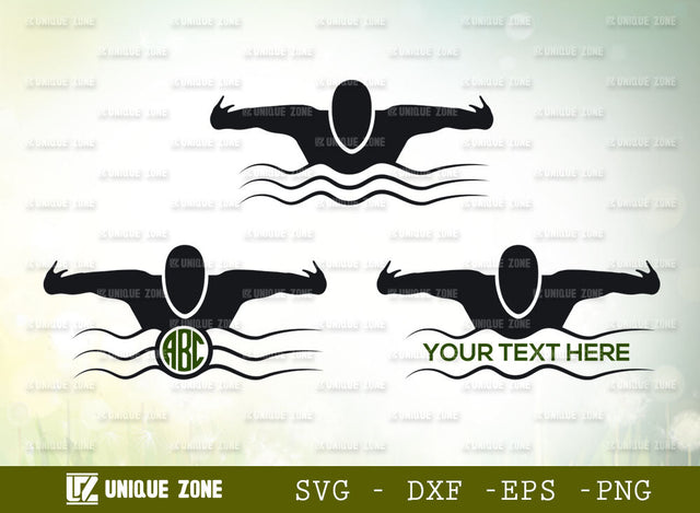 Swimmer Monogram Svg, Swimming Svg, Swimmer Goggles Svg, Sports Svg, Goggles Svg, Swim Svg, Swimming Diving Svg, Pool Sport Svg, Split Monogram, Circle Monogram, SVG Unique Zone 