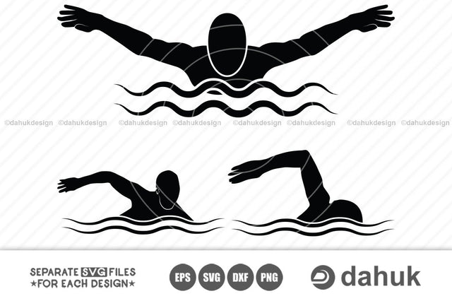 Swimmer svg, Swimming svg, Swimming svg cut file for silhouette SVG dahukdesign 