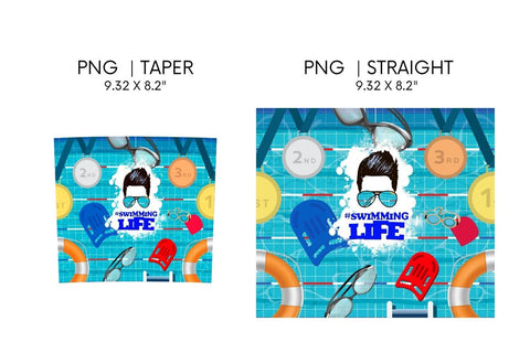 Swimming Dad Tumbler Sublimation Sublimation SvgOcean 