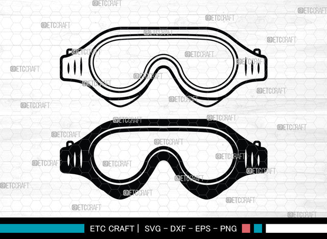 Swimming Goggles SVG, Swimming Goggles SVG, Swim Goggles Svg, Goggles Svg, Swim Goggles Icon Svg, Pilot Goggles Svg, Swimming Goggles SVG ETC Craft 