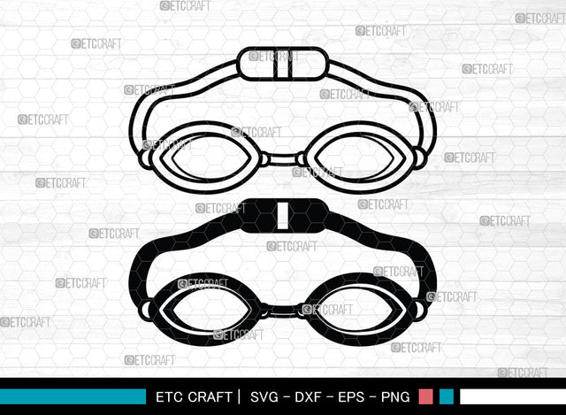 Swimming Goggles SVG, Swimming Goggles SVG, Swim Goggles Svg, Goggles Svg, Swim Goggles Icon Svg, Pilot Goggles Svg, Swimming Goggles SVG ETC Craft 