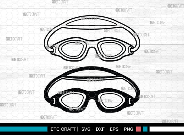 Swimming Goggles SVG, Swimming Goggles SVG, Swim Goggles Svg, Goggles Svg, Swim Goggles Icon Svg, Pilot Goggles Svg, Swimming Goggles SVG ETC Craft 