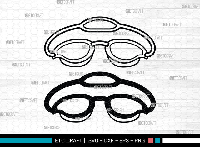 Swimming Goggles SVG, Swimming Goggles SVG, Swim Goggles Svg, Goggles Svg, Swim Goggles Icon Svg, Pilot Goggles Svg, Swimming Goggles SVG ETC Craft 