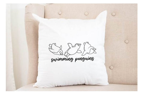 Swimming Penguins Svg Bundle SVG dadan_pm 