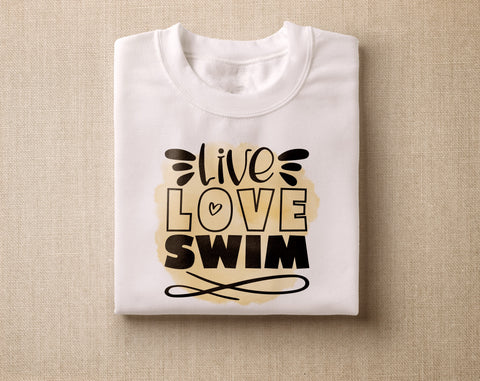 Swimming Sublimation Designs Bundle, 6 Swimming Quotes PNG Files, Swimmer Sayings PNG, Live Love Swim PNG, I Sweat Chlorine PNG Sublimation HappyDesignStudio 