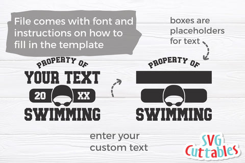 Swimming svg - Swim Cut File - Swim Template 0016 - svg - eps - dxf - png - Silhouette - Cricut Cut File - Digital Download SVG Svg Cuttables 