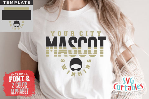 Swimming svg - Swim Cut File - Swim Template 0017 - svg - eps - dxf - png - Silhouette - Cricut Cut File - Digital Download SVG Svg Cuttables 