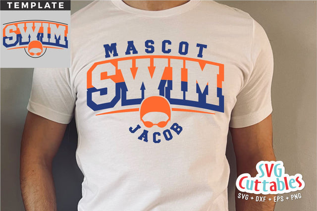 Swimming svg - Swim Cut File - Swim Template 0018 - svg - eps - dxf - png - Silhouette - Cricut Cut File - Digital Download SVG Svg Cuttables 