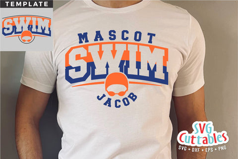 Swimming svg - Swim Cut File - Swim Template 0018 - svg - eps - dxf - png - Silhouette - Cricut Cut File - Digital Download SVG Svg Cuttables 