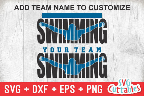 Swimming svg - Swim Cut File - Swim Template 004 - svg - eps - dxf - png - Silhouette - Cricut Cut File - Digital Download SVG Svg Cuttables 