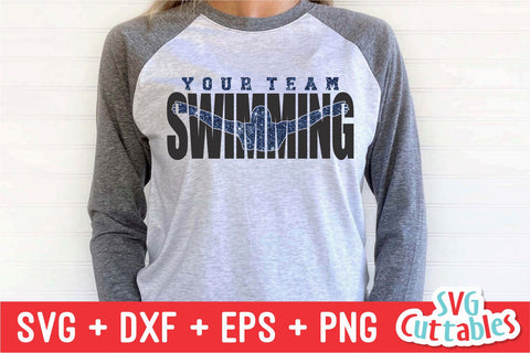 Swimming svg - Swim Cut File - Swim Template 004 - svg - eps - dxf - png - Silhouette - Cricut Cut File - Digital Download SVG Svg Cuttables 