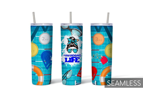 Swimming Tumbler Sublimation Bundle Sublimation SvgOcean 