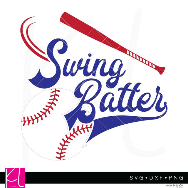 Swing Batter SVG Kelly Lollar Designs 